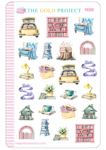 Pastel Reading Doodles