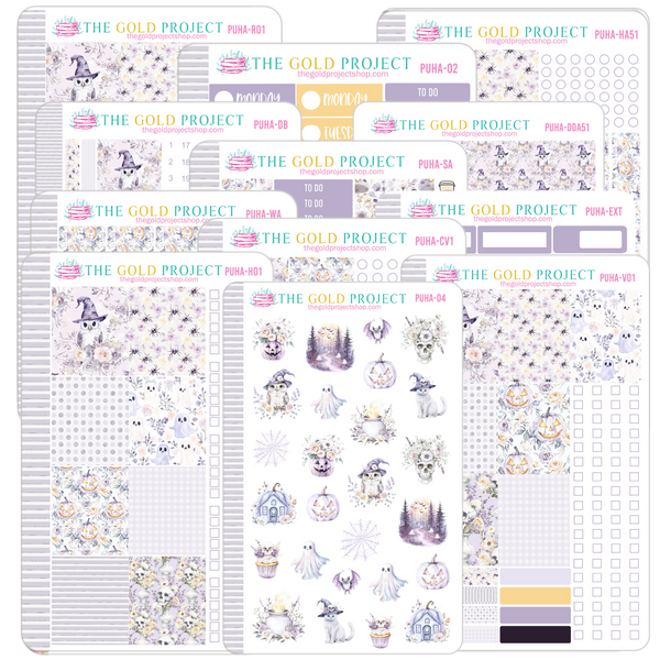 Purple Halloween Weekly Kit