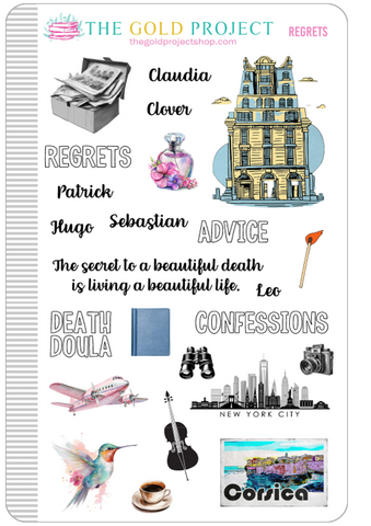 The Collected Regrets of Clover Book Deco