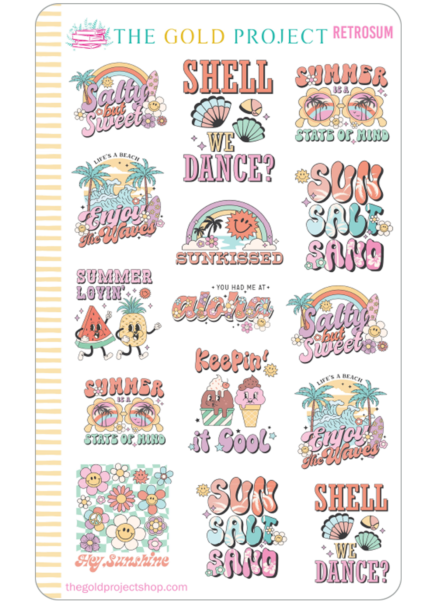 Retro Summer Quote Deco