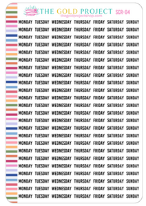 Days of the Week Scripts