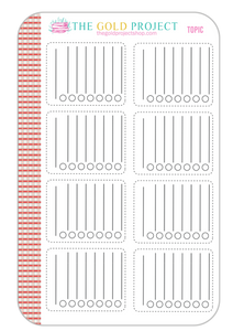Topic Checklists