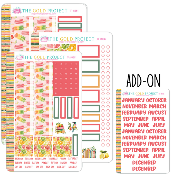 Tutti Frutti Erin Condren Monthly Kit