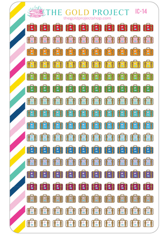 Luggage or Suitcase Icons