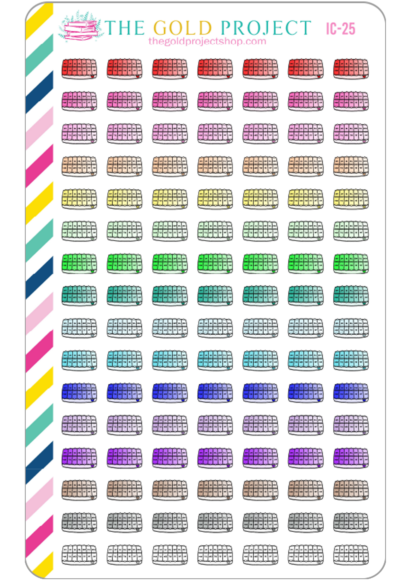 Pill Organizer Icons