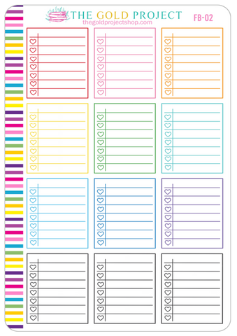 FB-02 Checklist Full Boxes