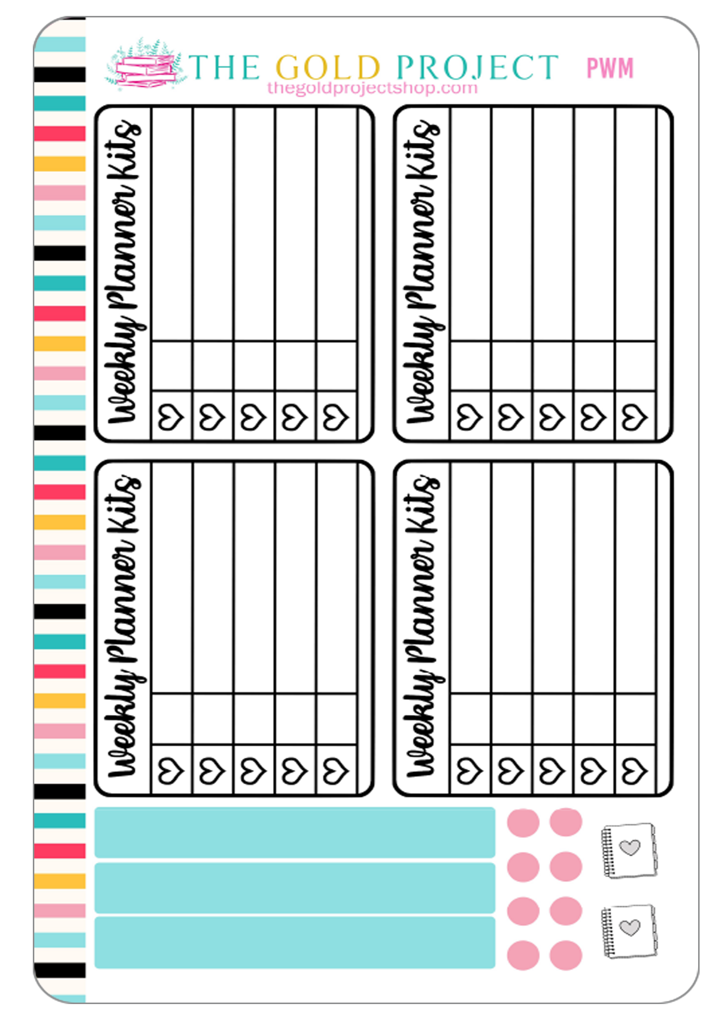 Weekly Planner Kits Tracker