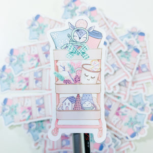 Winter Planner Cart Weatherproof Sticker