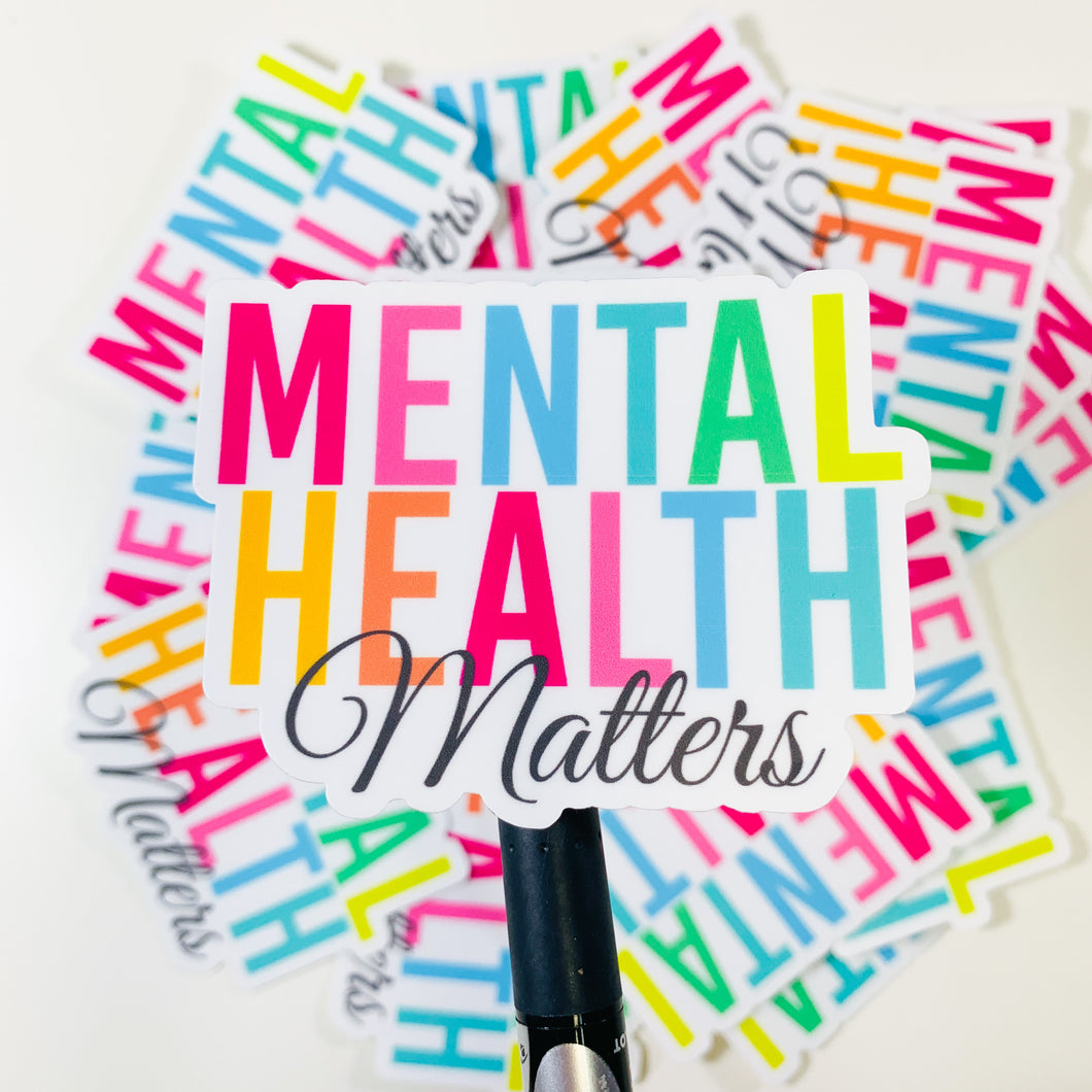 Mental Health Matters Weatherproof Sticker