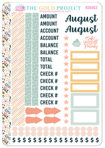 August Bill Tracker 3 Stickers