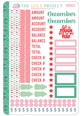 December Bill Tracker 3 Stickers