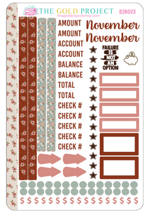 November Bill Tracker 3 Stickers