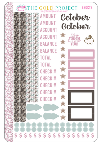 October Bill Tracker 3 Stickers