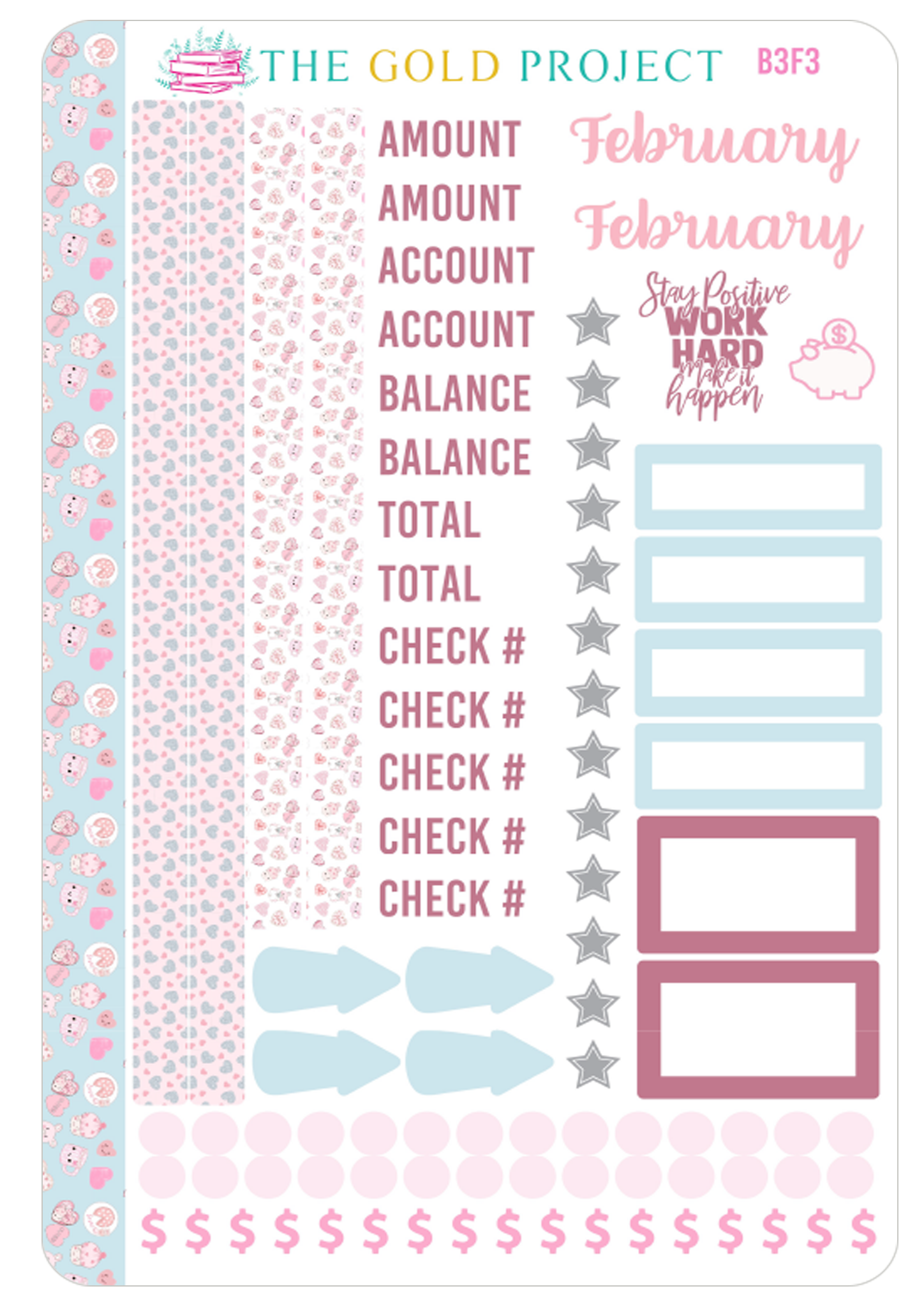 February Bill Tracker 3 Stickers