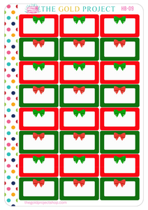 HB-09 Christmas Bow Half Boxes