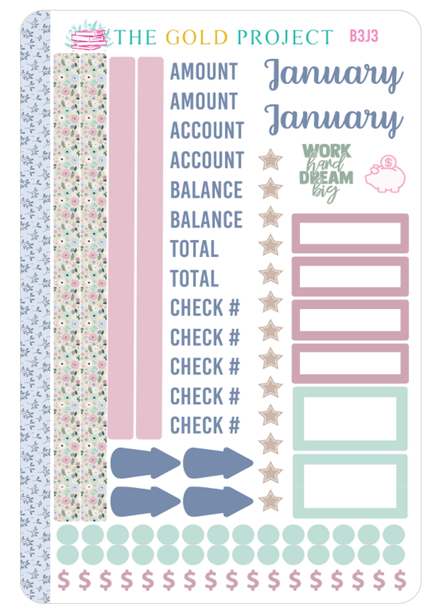 January Bill Tracker 3 Stickers