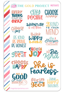 Motivational Quote Deco