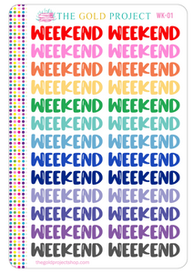 WK-01 Weekend Banners