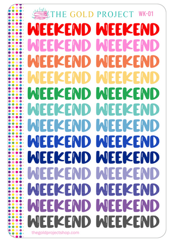 WK-01 Weekend Banners