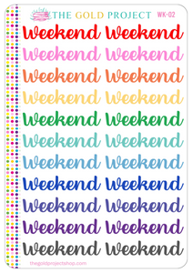 WK-02 Weekend Banners