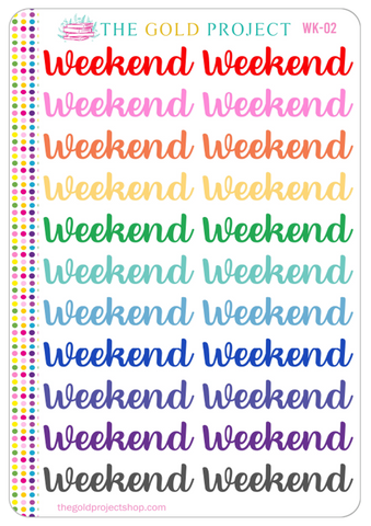 WK-02 Weekend Banners